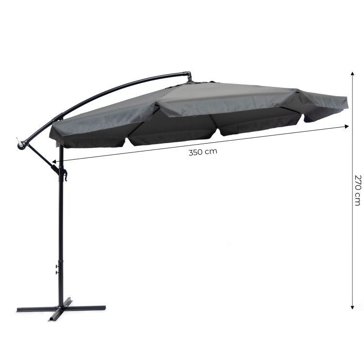VELIKI 3.5M SUNCOBRAN GRAY