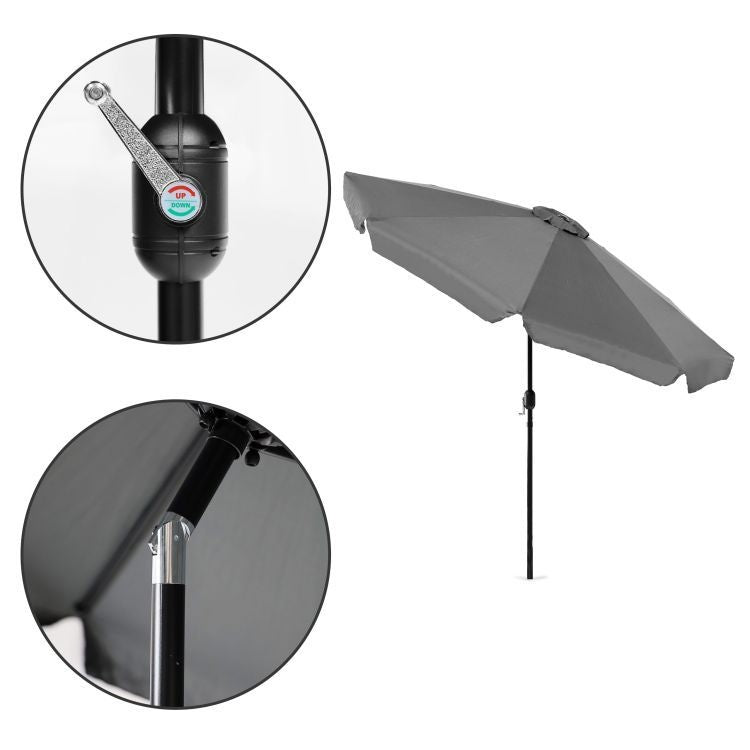 Veliki 3m suncobran sa nagibom Dark grey