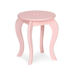 Veliki drveni sto za šminkanje za devojčice sa ogledalom, Pink, ECOTOYS
