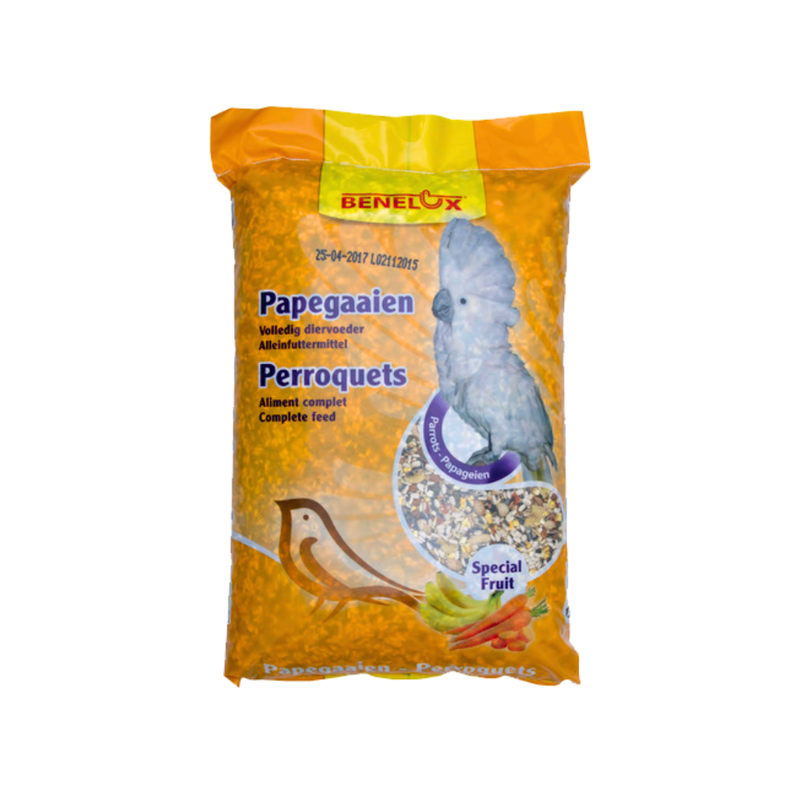 BENELUX Hrana za velike papagaje sa kandiranim voćem i kikirikijem 15kg