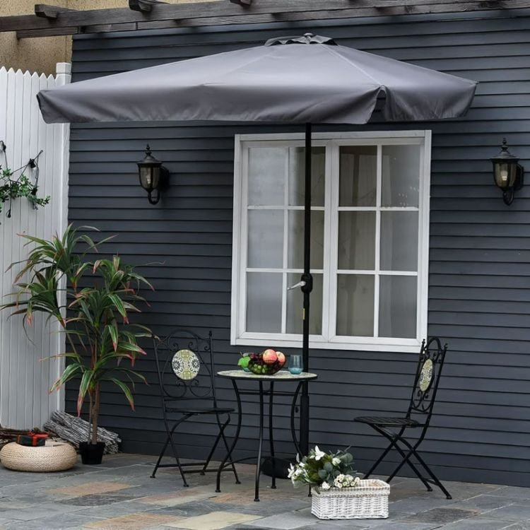 Veliki pravugaoni suncobran DARK GREY