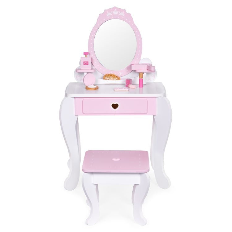 Veliki sto za šminkanje za decu Pink