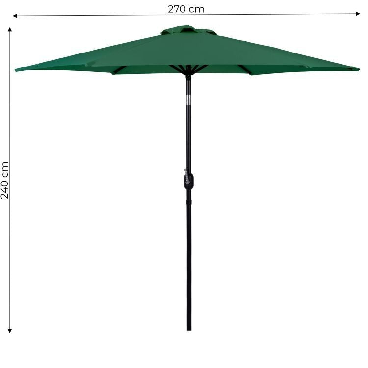 Veliki ugaoni suncobran GREEN