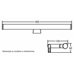 Vesta 237 Zidna Lampa 6W 4000K Hrom