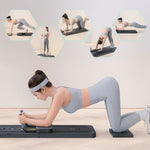 Višenamenska pilates reformer daska, sklopiva, sa LCD ekranom i ekspanzerima, ModernHome