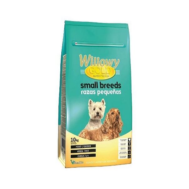 WILLOWY Gold Small & Mini adult Suva hrana za male i mini odrasle pse bele i svetle dlake Piletina, losos i pirinač 10kg